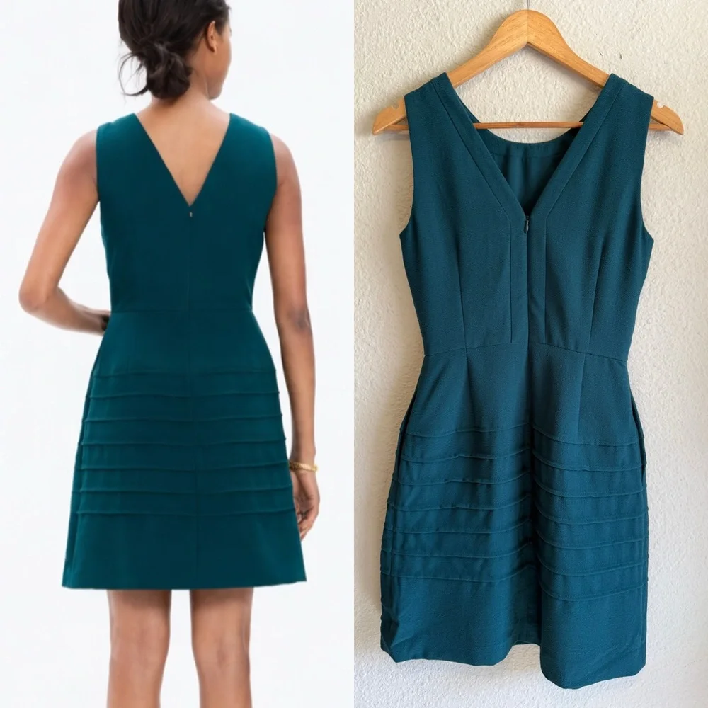 Madewell Midnight Mini Dress in Spruce Green – Size 0